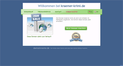 Desktop Screenshot of kraemer-krimi.de