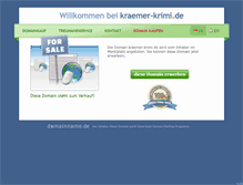 Tablet Screenshot of kraemer-krimi.de